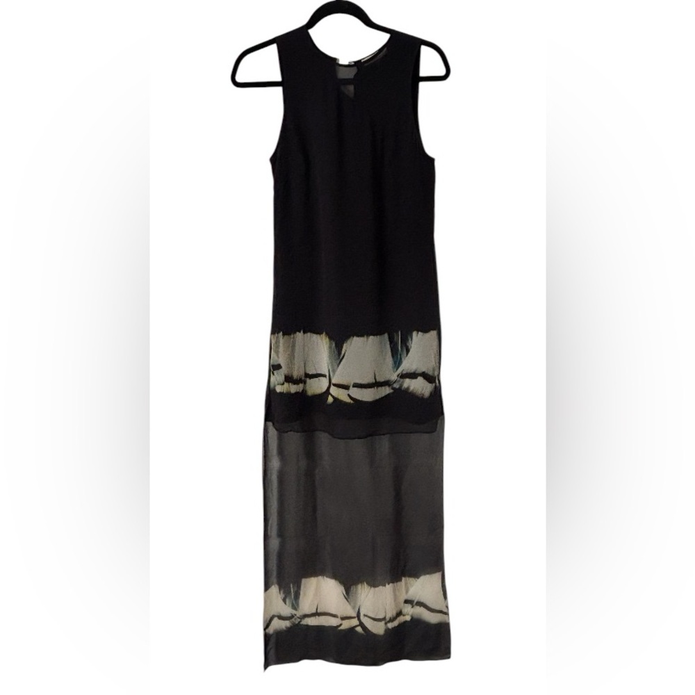 Halston Heritage Silk Hi-Low Dress - Picture 3 of 5